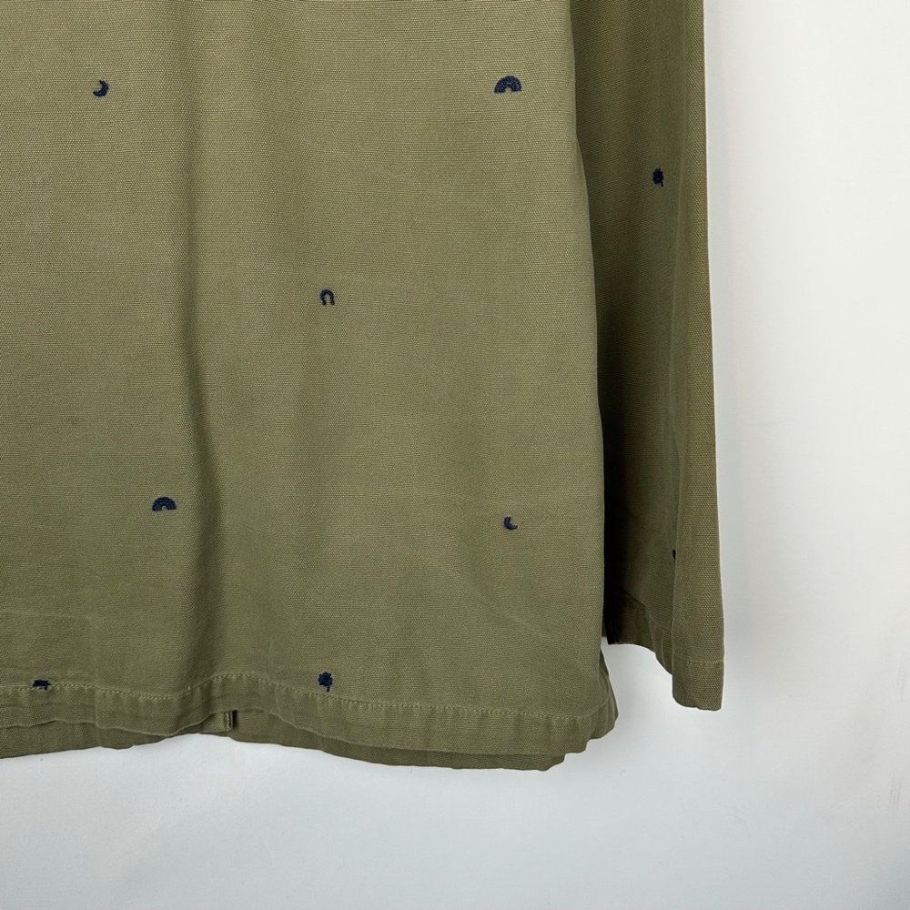 Marine Layer Gracey Chore Coat with Rainbow Embroidery Small - Picture 10 of 12